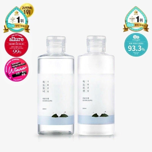 ROUND LAB 1025 Dokdo Toner & Lotion Special Set 200 ml Beauty & Me ROUND LAB 1025 Dokdo Toner & Lotion Special Set 200 ml Beauty & Me